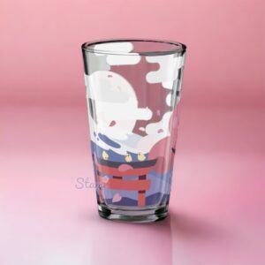 Fuji San Sakura Shaker Pint Glass